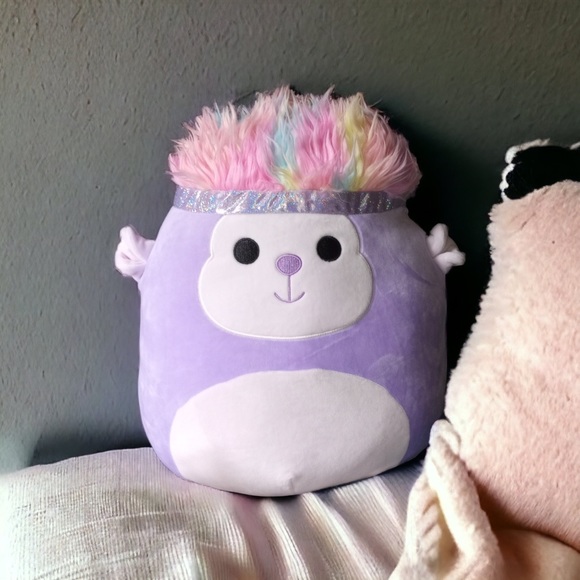 Tazik the Purple Monkey 14" Squish-Doo Squad by Squishmallows - Picture 1 of 6